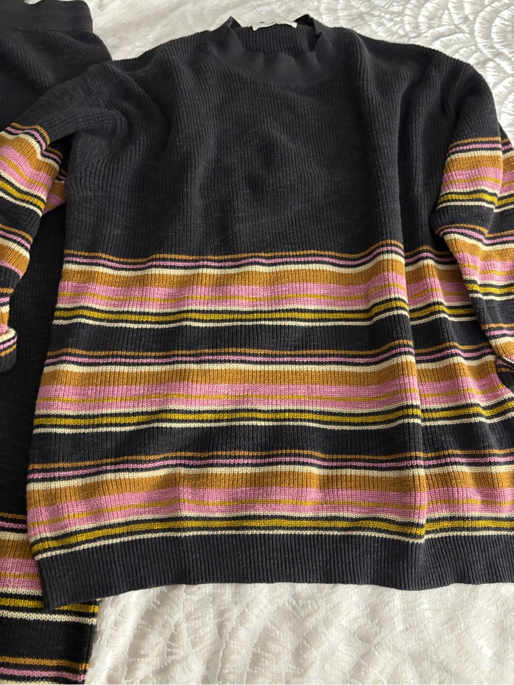 NATURAL LIFE Black Ribbed Knit Sweater - Picture 7 of 7